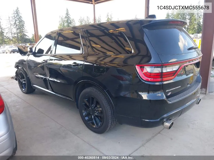 2021 Dodge Durango R/T VIN: 1C4SDJCTXMC555678 Lot: 40260514