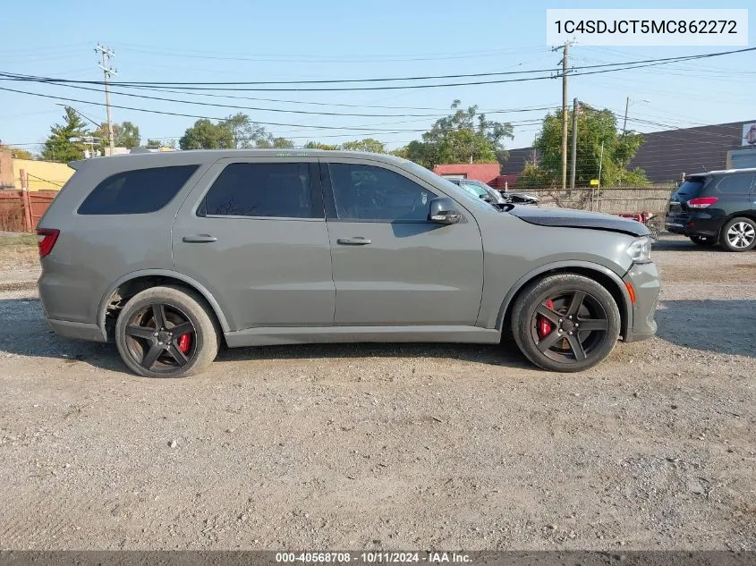 2021 Dodge Durango R/T VIN: 1C4SDJCT5MC862272 Lot: 40568708