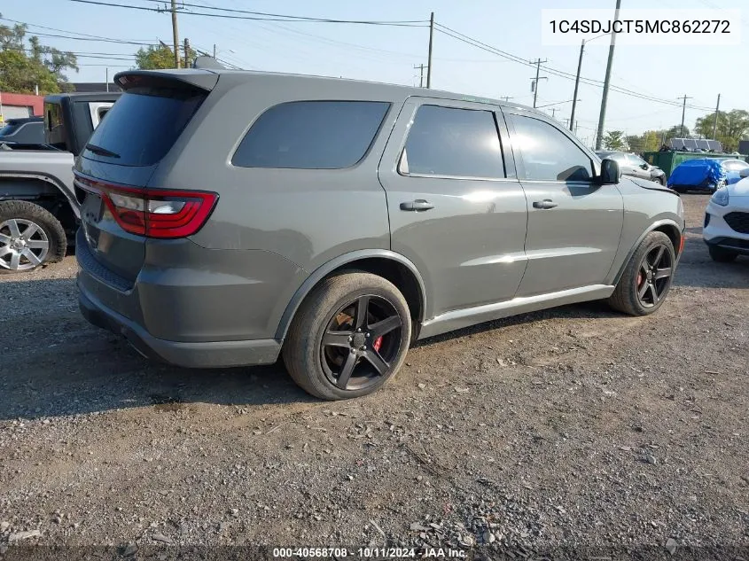 2021 Dodge Durango R/T VIN: 1C4SDJCT5MC862272 Lot: 40568708