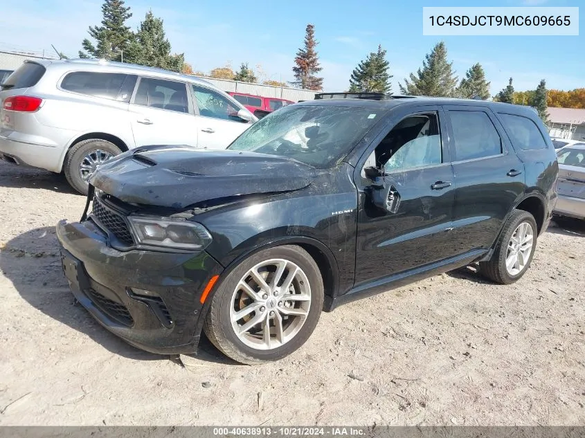 2021 Dodge Durango R/T VIN: 1C4SDJCT9MC609665 Lot: 40638913