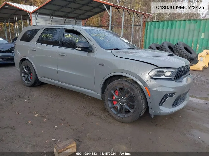 2021 Dodge Durango Srt 392 Awd VIN: 1C4SDJGJ9MC523426 Lot: 40844583