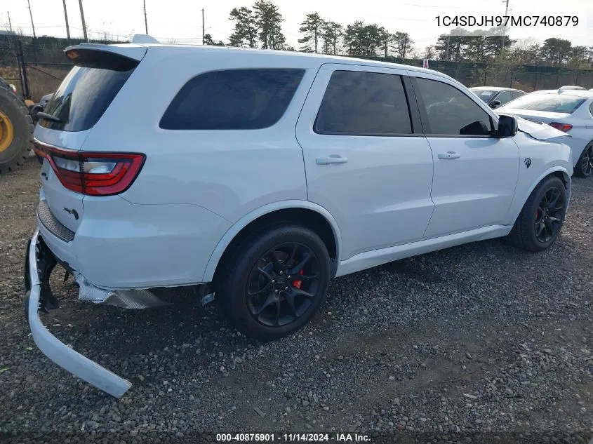 2021 Dodge Durango Srt Hellcat Awd VIN: 1C4SDJH97MC740879 Lot: 40875901