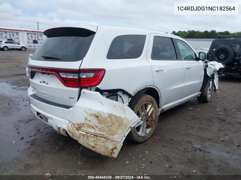 2022 Dodge Durango Gt Plus Awd VIN: 1C4RDJDG1NC182564 Lot: 40444338