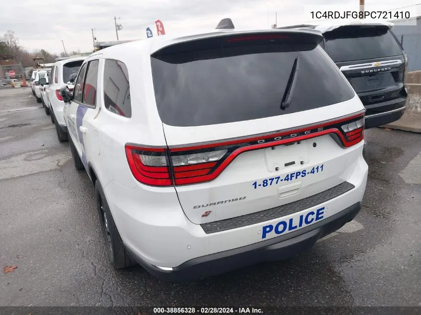 2023 Dodge Durango Pursuit Awd VIN: 1C4RDJFG8PC721410 Lot: 38856328