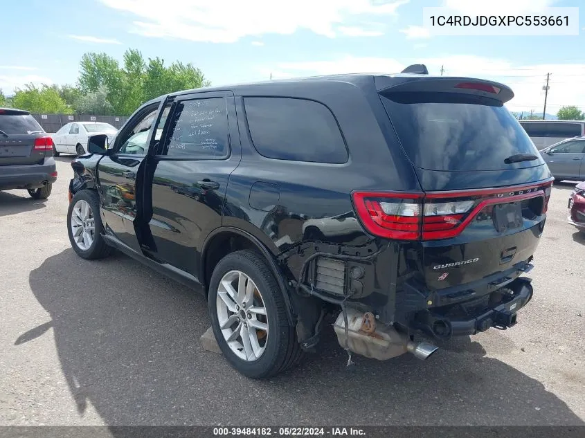 2023 Dodge Durango Gt Launch Edition Awd VIN: 1C4RDJDGXPC553661 Lot: 39484182