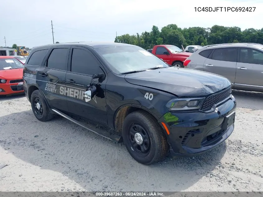 2023 Dodge Durango Pursuit Awd VIN: 1C4SDJFT1PC692427 Lot: 39687263