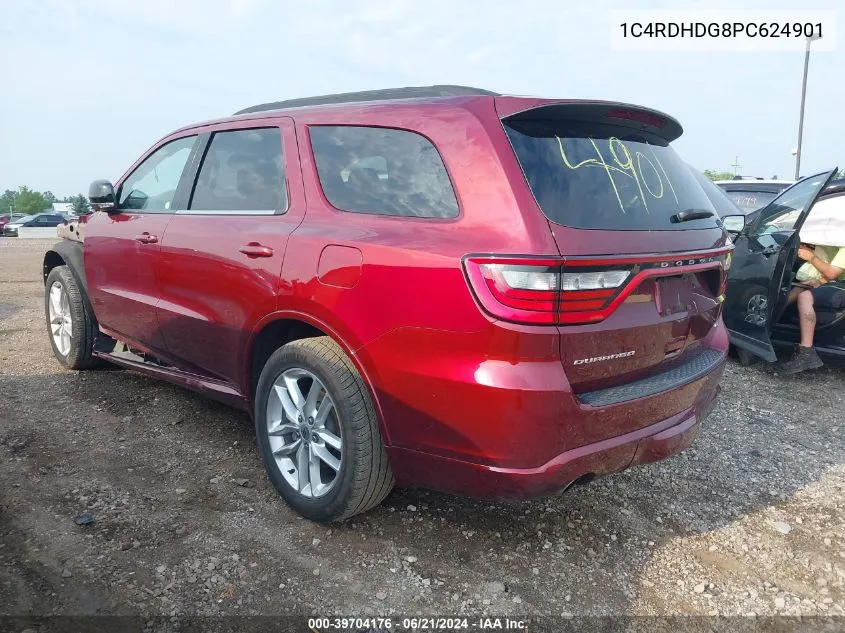 2023 Dodge Durango Gt Plus Rwd VIN: 1C4RDHDG8PC624901 Lot: 39704176