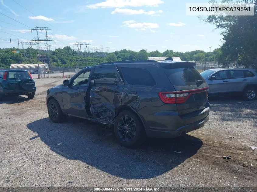 2023 Dodge Durango R/T Plus Awd VIN: 1C4SDJCTXPC639598 Lot: 39844775