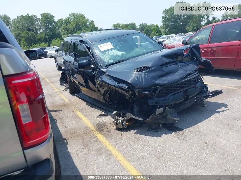 2023 Dodge Durango R/T Plus Awd VIN: 1C4SDJCT0PC637066 Lot: 39867633