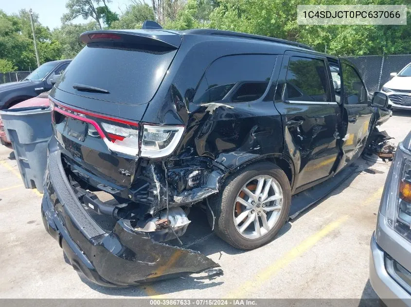 2023 Dodge Durango R/T Plus Awd VIN: 1C4SDJCT0PC637066 Lot: 39867633