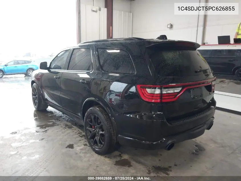 2023 Dodge Durango R/T Plus Awd VIN: 1C4SDJCT5PC626855 Lot: 39882859