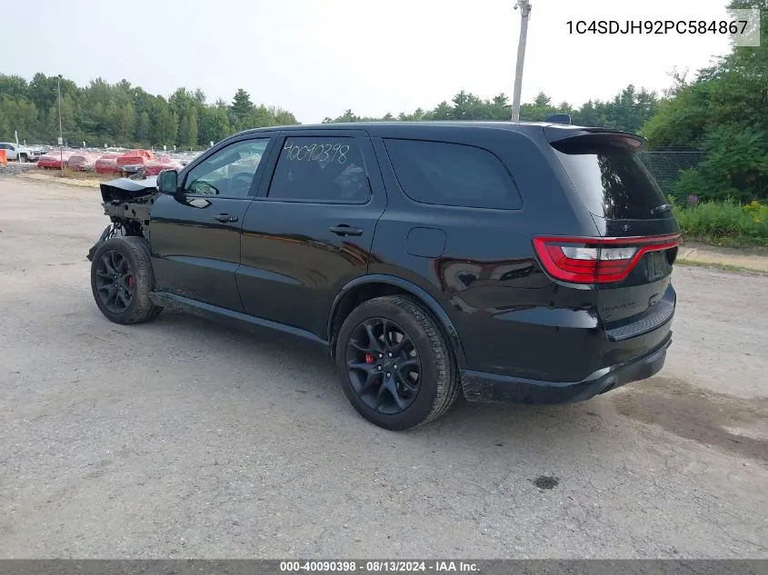 2023 Dodge Durango Srt Hellcat Premium Awd VIN: 1C4SDJH92PC584867 Lot: 40090398