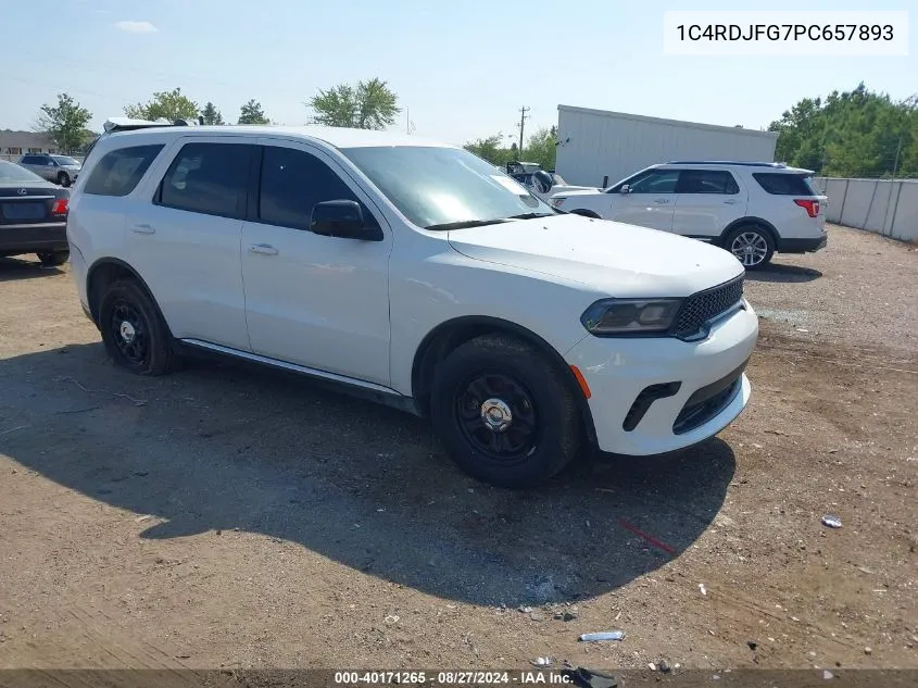 2023 Dodge Durango Pursuit Awd VIN: 1C4RDJFG7PC657893 Lot: 40171265