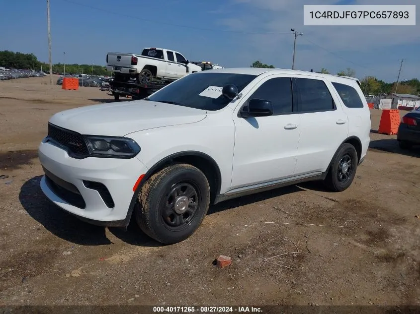 2023 Dodge Durango Pursuit Awd VIN: 1C4RDJFG7PC657893 Lot: 40171265