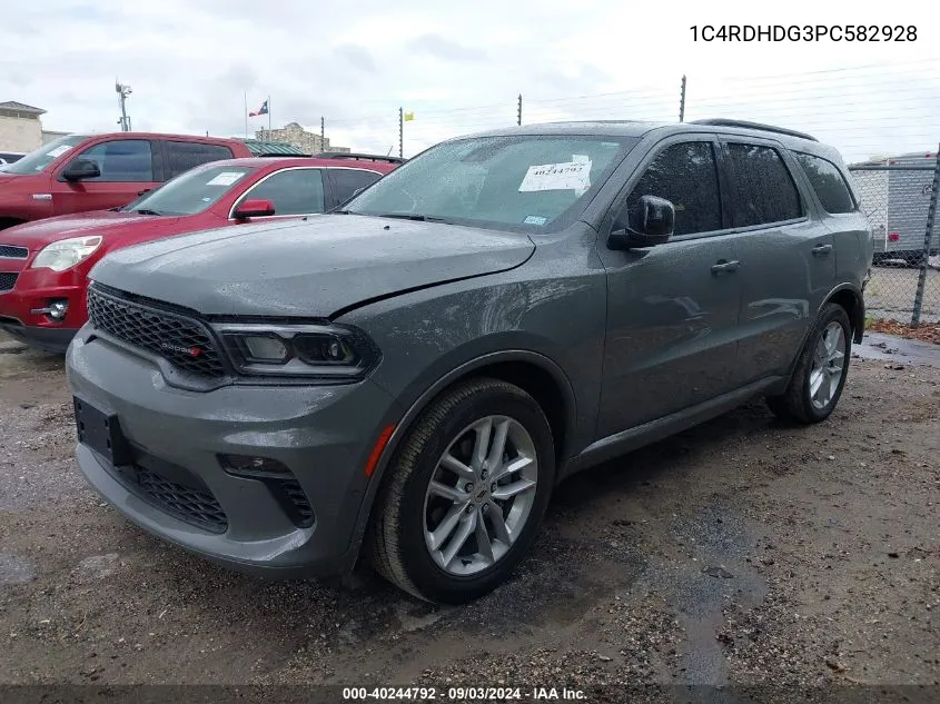 2023 Dodge Durango Gt Premium Rwd VIN: 1C4RDHDG3PC582928 Lot: 40244792