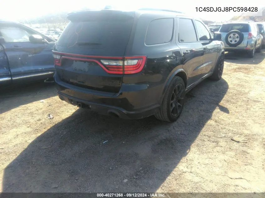 2023 Dodge Durango Srt 392 Premium Awd VIN: 1C4SDJGJ8PC598428 Lot: 40271268