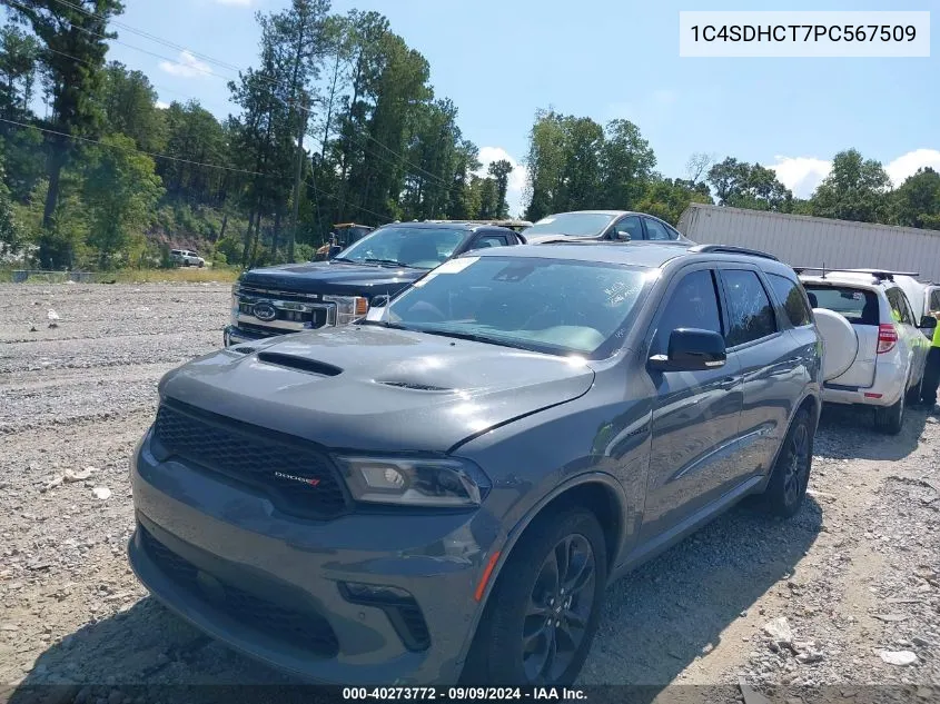 1C4SDHCT7PC567509 2023 Dodge Durango R/T Plus Rwd