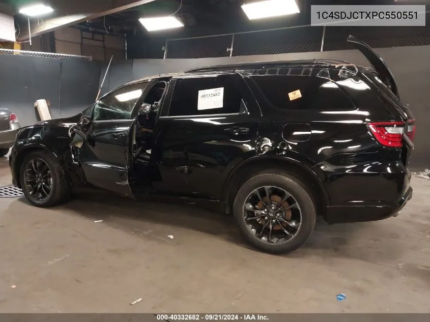 2023 Dodge Durango R/T Plus Awd VIN: 1C4SDJCTXPC550551 Lot: 40332682