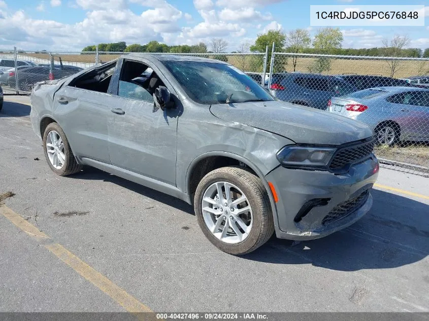 2023 Dodge Durango Gt Awd VIN: 1C4RDJDG5PC676848 Lot: 40427496