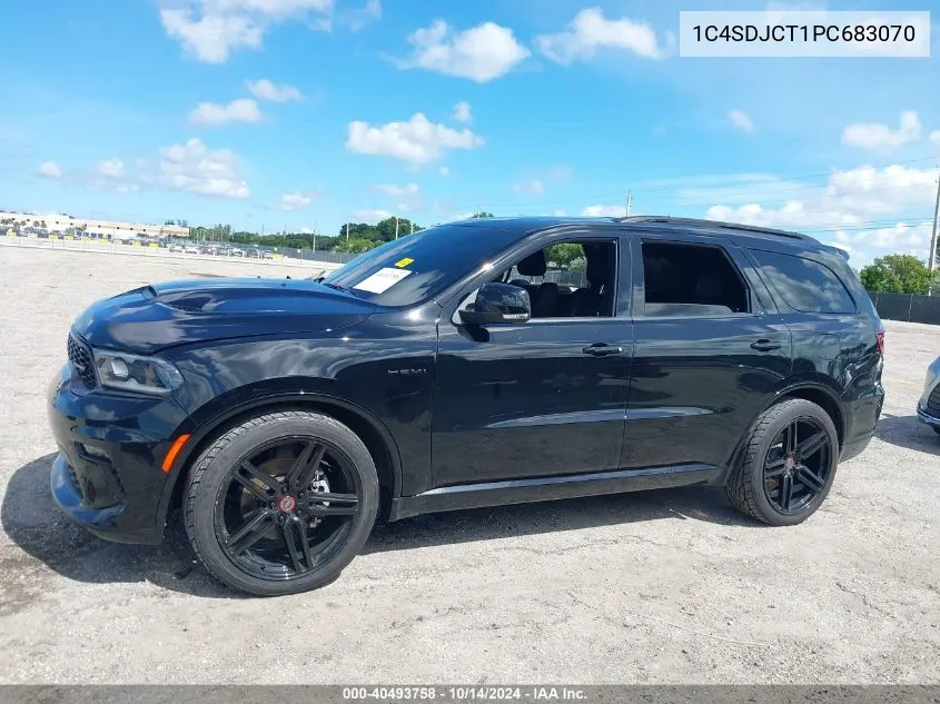 2023 Dodge Durango R/T Plus Awd VIN: 1C4SDJCT1PC683070 Lot: 40493758