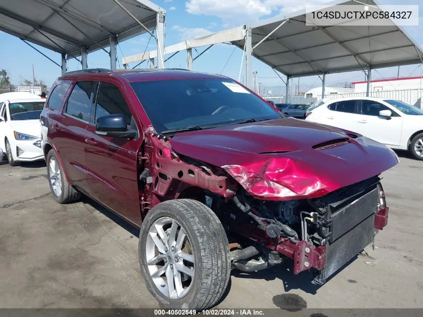 1C4SDJCTXPC584327 2023 Dodge Durango R/T Plus Awd