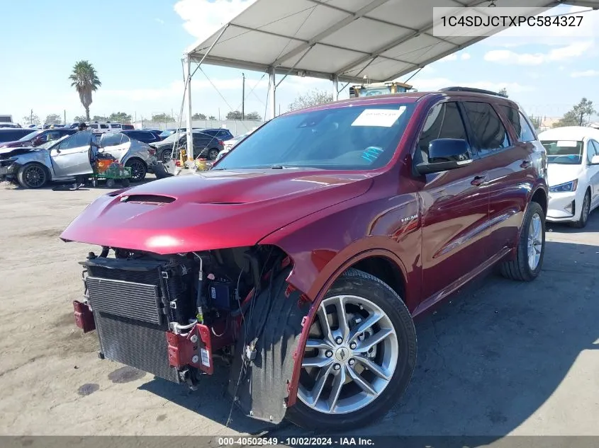 2023 Dodge Durango R/T Plus Awd VIN: 1C4SDJCTXPC584327 Lot: 40502549