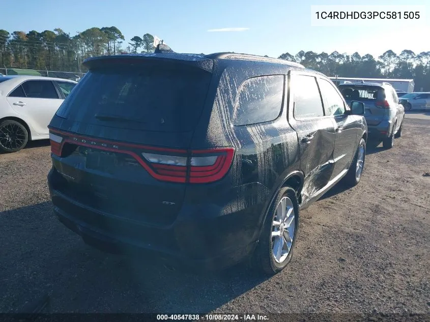 1C4RDHDG3PC581505 2023 Dodge Durango Gt