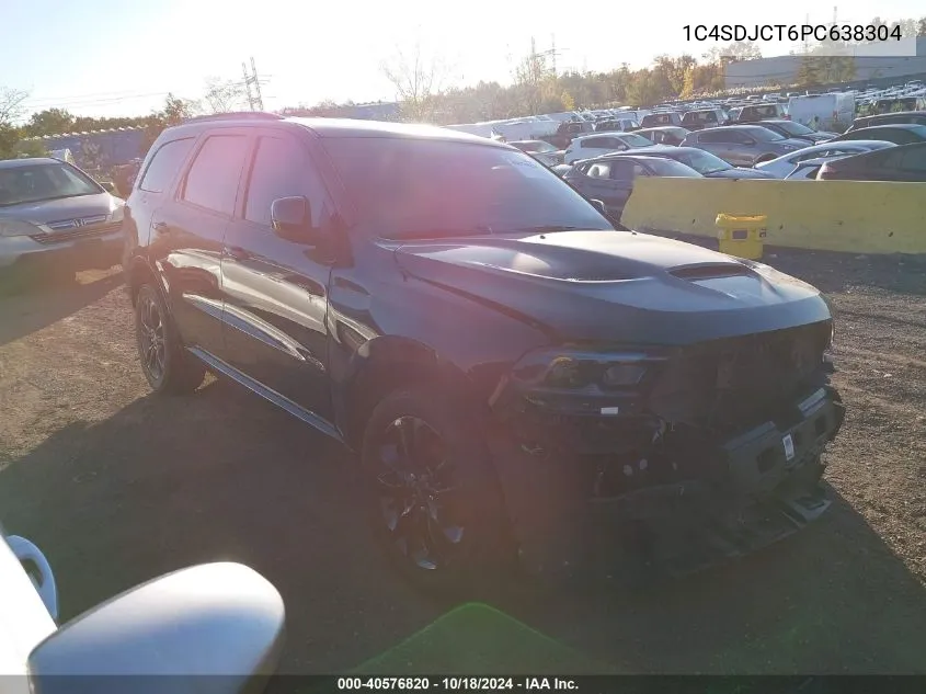 2023 Dodge Durango R/T Plus Awd VIN: 1C4SDJCT6PC638304 Lot: 40576820