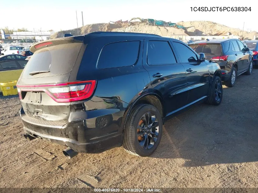 2023 Dodge Durango R/T Plus Awd VIN: 1C4SDJCT6PC638304 Lot: 40576820