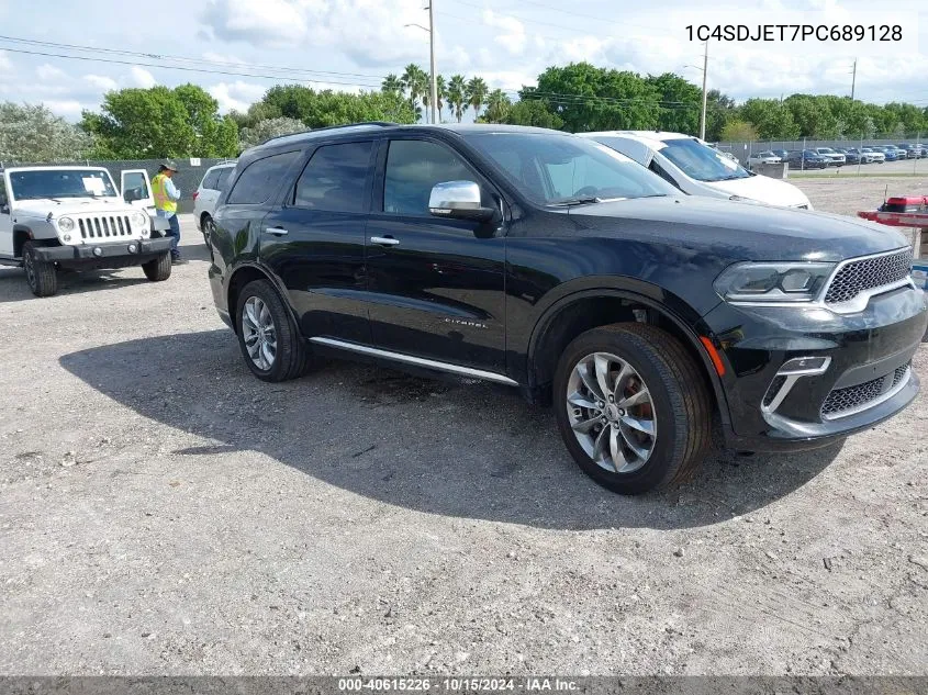 2023 Dodge Durango Citadel Awd VIN: 1C4SDJET7PC689128 Lot: 40615226