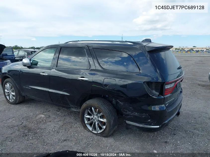 2023 Dodge Durango Citadel Awd VIN: 1C4SDJET7PC689128 Lot: 40615226