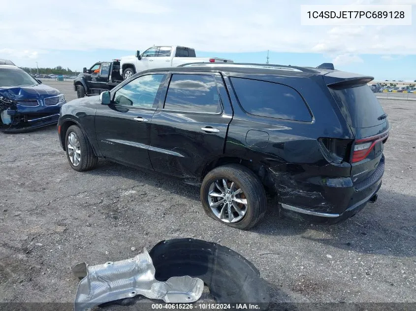 2023 Dodge Durango Citadel Awd VIN: 1C4SDJET7PC689128 Lot: 40615226