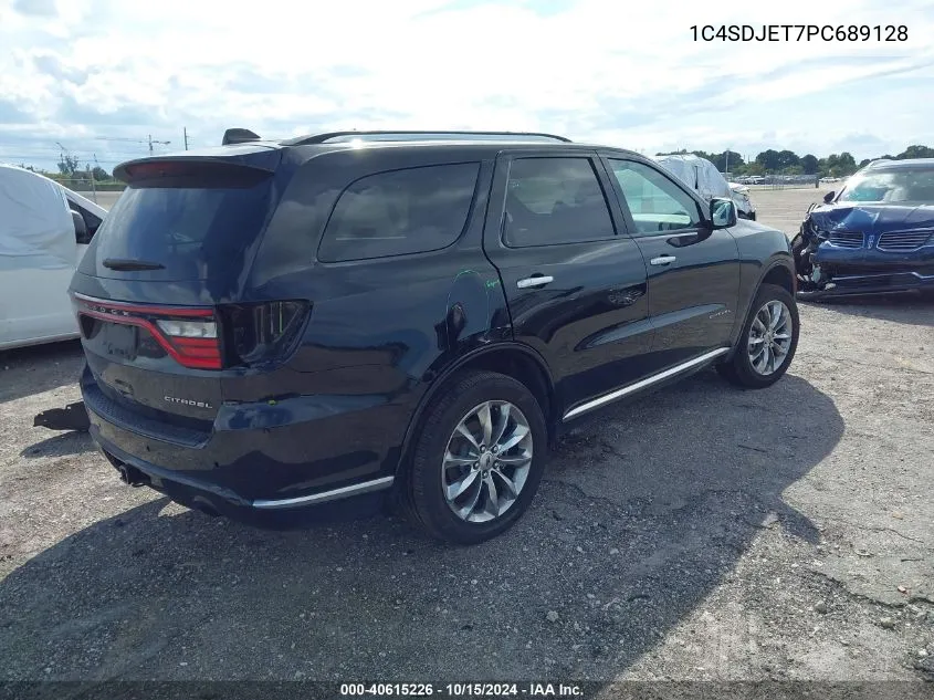 2023 Dodge Durango Citadel Awd VIN: 1C4SDJET7PC689128 Lot: 40615226