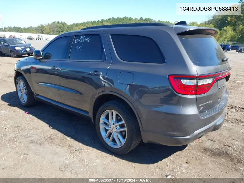 1C4RDJDG8PC688413 2023 Dodge Durango Gt Plus Awd