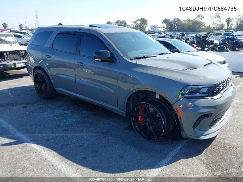 2023 Dodge Durango Srt Hellcat Premium Awd VIN: 1C4SDJH97PC584735 Lot: 40700795