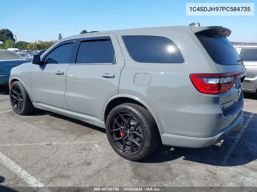 2023 Dodge Durango Srt Hellcat Premium Awd VIN: 1C4SDJH97PC584735 Lot: 40700795