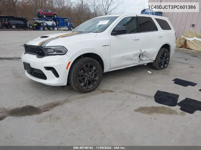 2023 Dodge Durango Hemi Orange Awd VIN: 1C4SDJCT3PC601386 Lot: 40746162