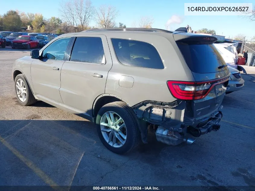 2023 Dodge Durango Gt Plus Awd VIN: 1C4RDJDGXPC626527 Lot: 40756561