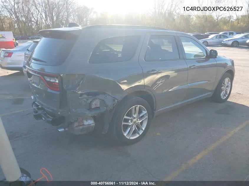 2023 Dodge Durango Gt Plus Awd VIN: 1C4RDJDGXPC626527 Lot: 40756561