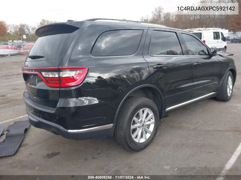 2023 Dodge Durango Sxt Launch Edition Awd VIN: 1C4RDJAGXPC592142 Lot: 40809258