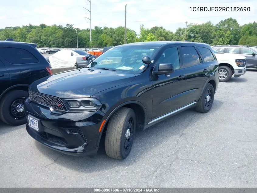 2024 Dodge Durango Pursuit Awd VIN: 1C4RDJFG2RC182690 Lot: 39907896