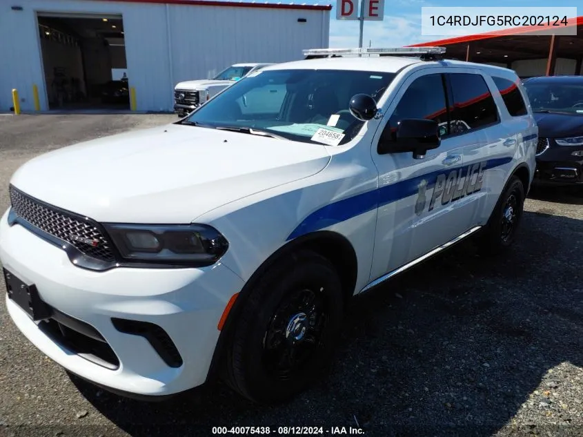 1C4RDJFG5RC202124 2024 Dodge Durango Pursuit Awd