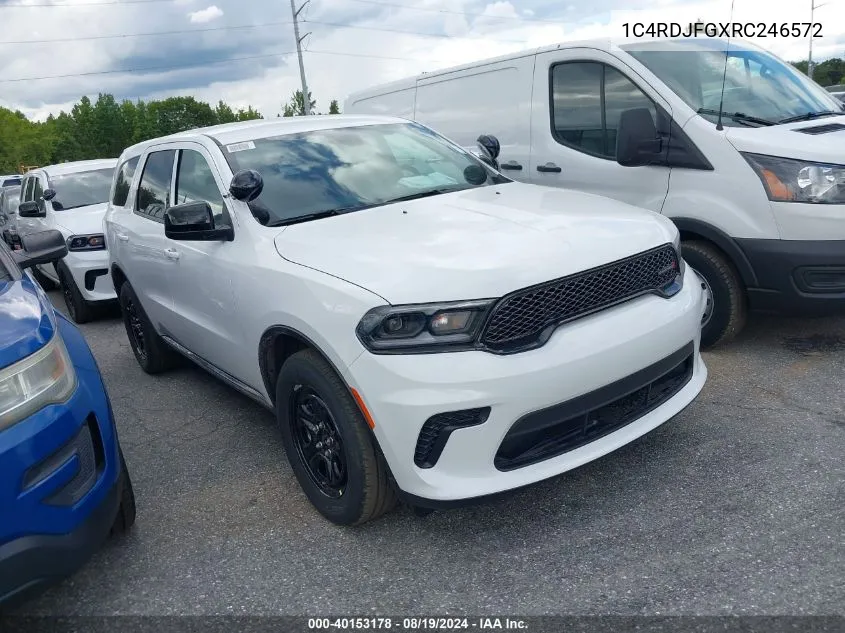 2024 Dodge Durango Pursuit Awd VIN: 1C4RDJFGXRC246572 Lot: 40153178