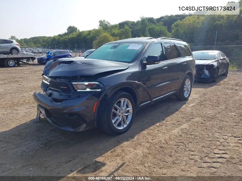 2024 Dodge Durango R/T Plus Awd VIN: 1C4SDJCT9RC173424 Lot: 40166287