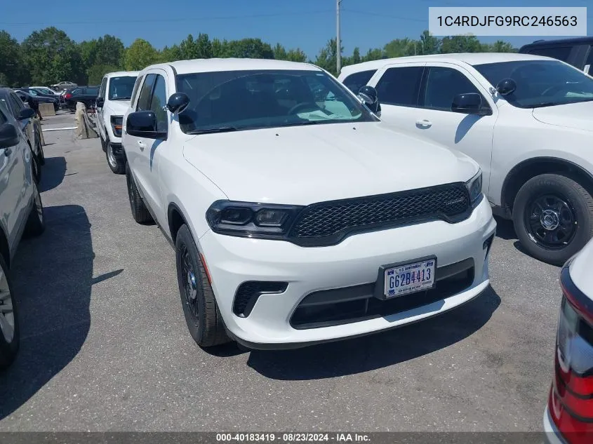 2024 Dodge Durango Pursuit Awd VIN: 1C4RDJFG9RC246563 Lot: 40183419