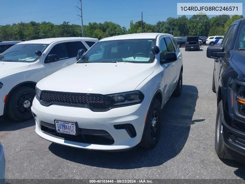 2024 Dodge Durango Pursuit Awd VIN: 1C4RDJFG8RC246571 Lot: 40183445