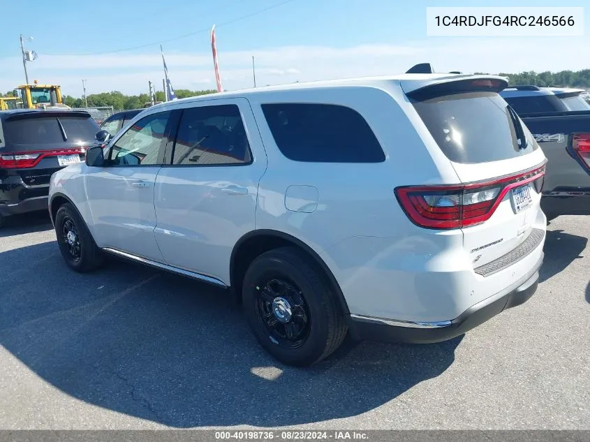 2024 Dodge Durango Pursuit Awd VIN: 1C4RDJFG4RC246566 Lot: 40198736