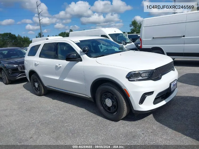 2024 Dodge Durango Pursuit Awd VIN: 1C4RDJFGXRC246569 Lot: 40284655