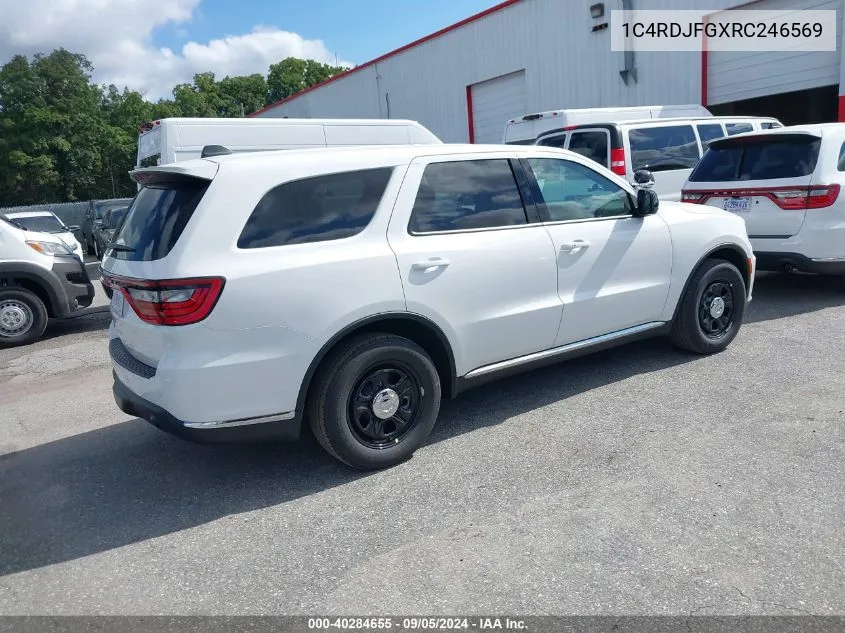 2024 Dodge Durango Pursuit Awd VIN: 1C4RDJFGXRC246569 Lot: 40284655