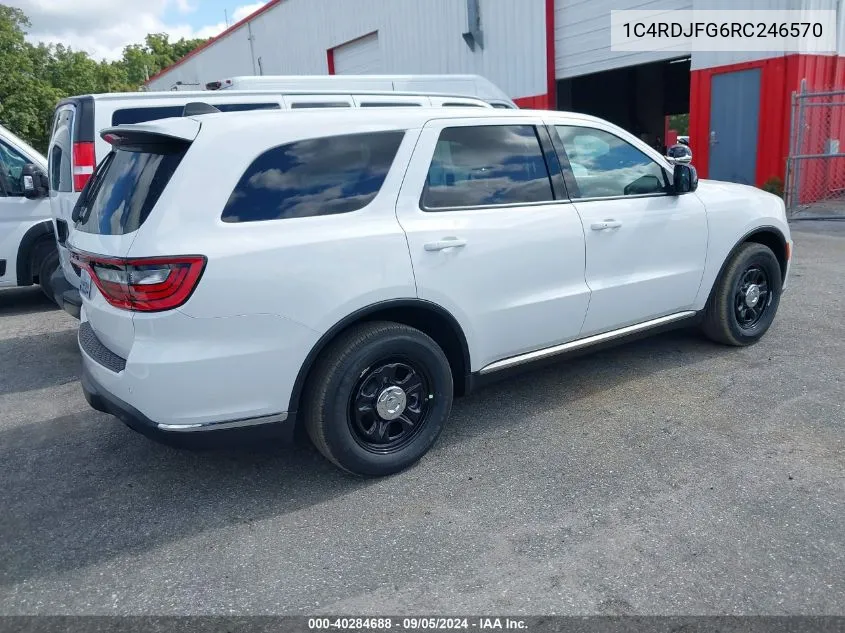 2024 Dodge Durango Pursuit Awd VIN: 1C4RDJFG6RC246570 Lot: 40284688